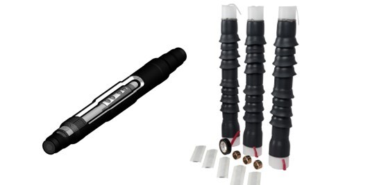 Een verscheidenheid aan kabelaccessoires, waaronder koudkrimp verbindingsmoffen.
