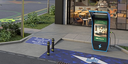 EV-oplaadstation verbeterde de veiligheid met veiligheid op de werkvloer.
