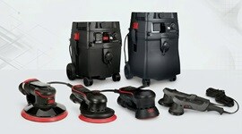 Afbeelding van iemand die polijst met de 3M&trade; Perfect-It&trade; excentrische schuurmachine
