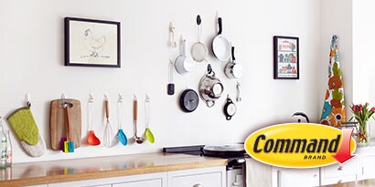 Ophangen zonder boren, verwijderen zonder sporen met Command(tm) 
