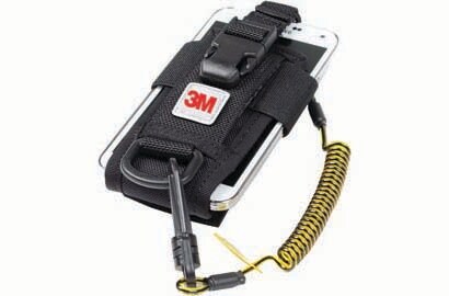 3M DBI-SALA Verstelbare radio/mobiele-telefoonhouder, Clip2Loop-spiraalkoord, Micro D-ring
